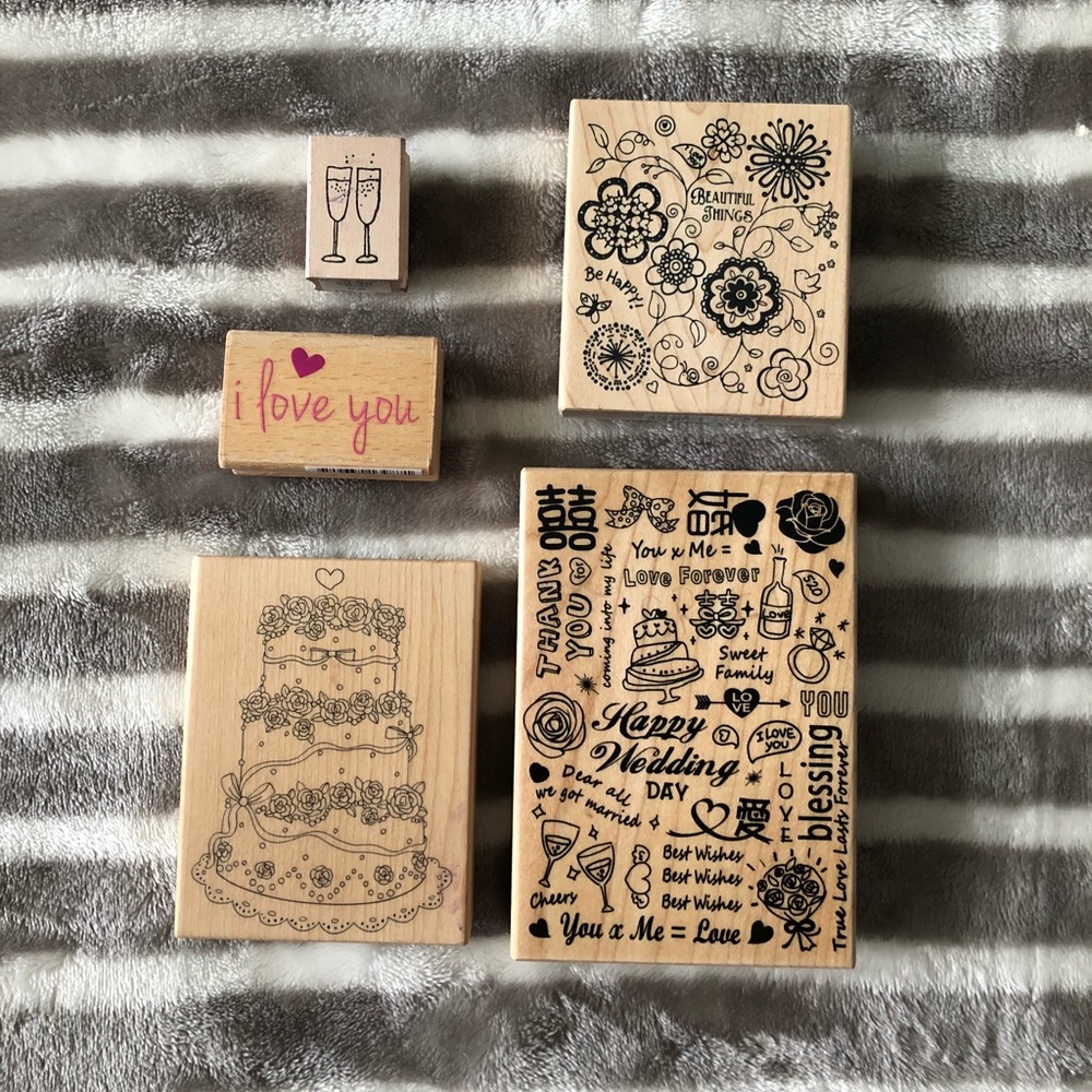 20 Various wooden stamps